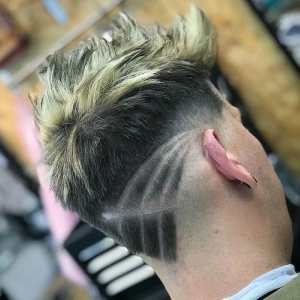 Latest 2018 Popular Neckline Hair Design - Men's 