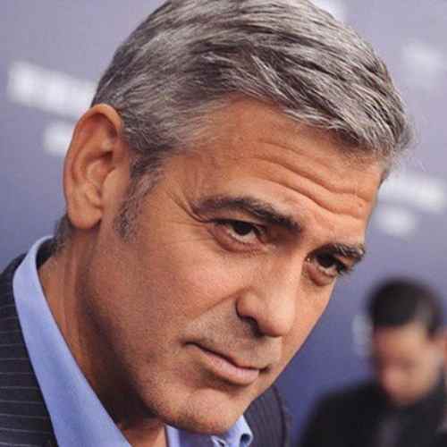 George Clooney Cool Short Hairstyle Male Models Picture